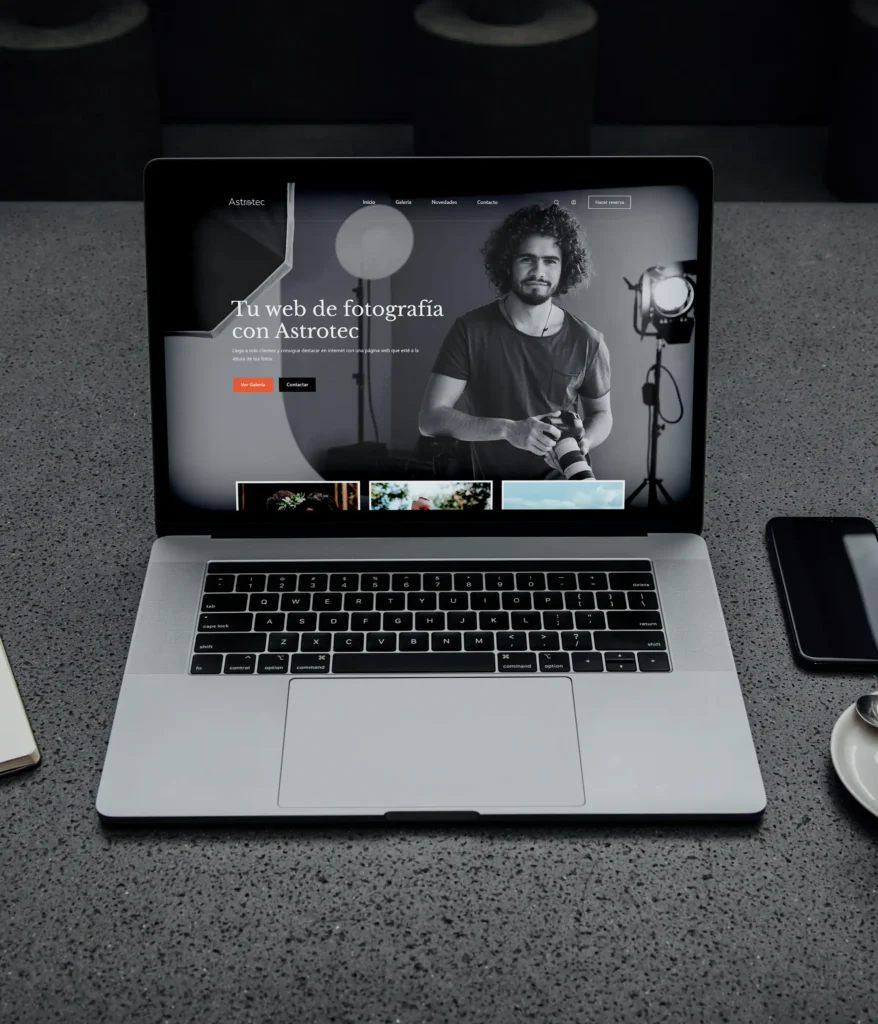 diseño web de fotografía