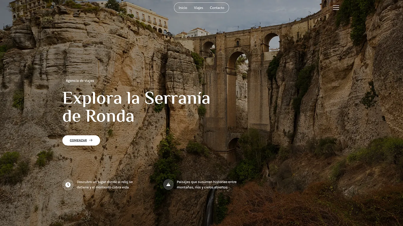 diseño web para agencia de viajes de nico moreno