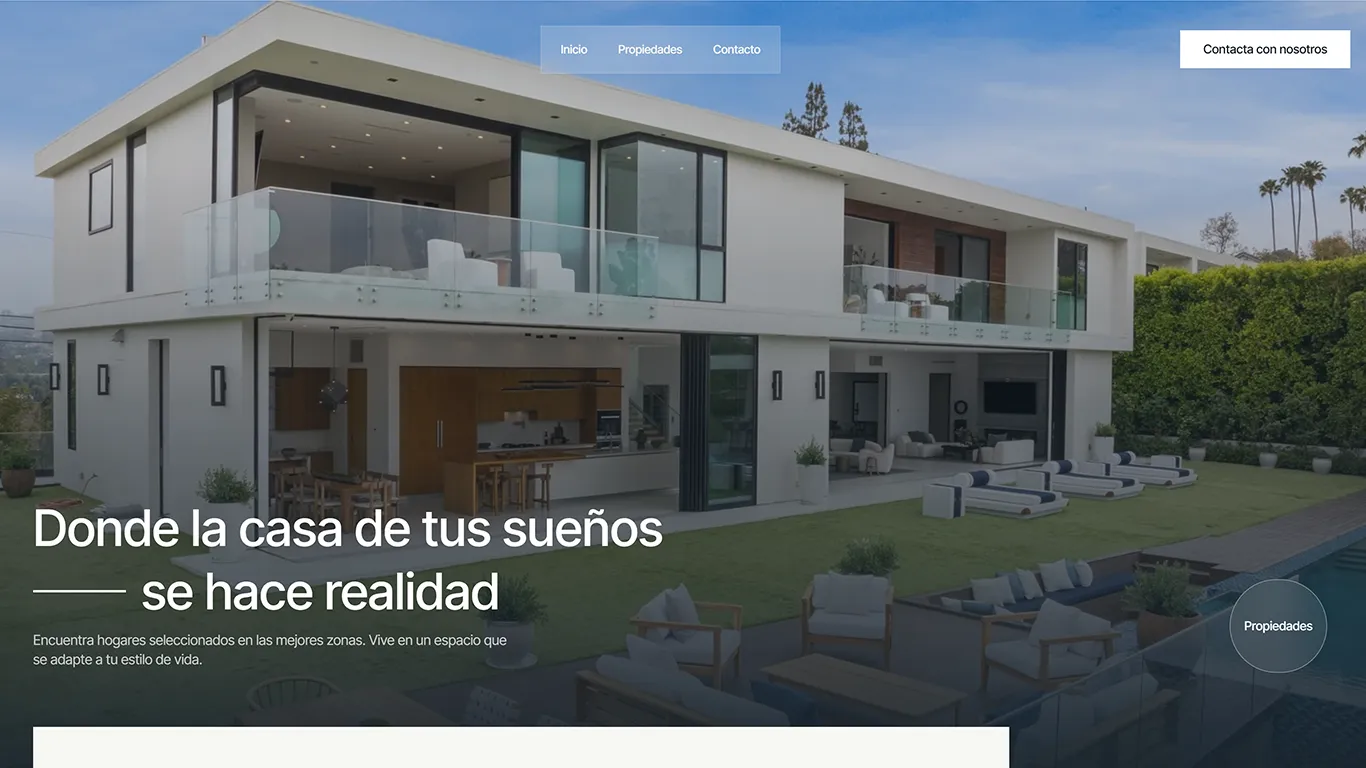 diseño web de inmobiliaria de nico moreno